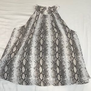 Women’s snake print blouse
